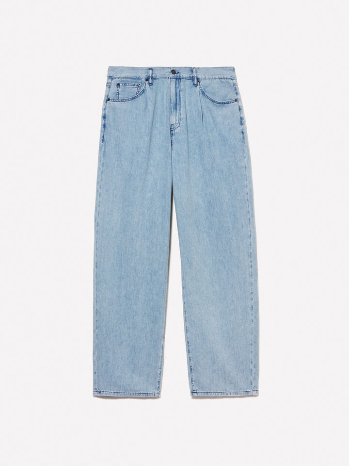 Jeans chiaro relaxed fit - jeans larghi da uomo - Azzurro | Sisley image number 6